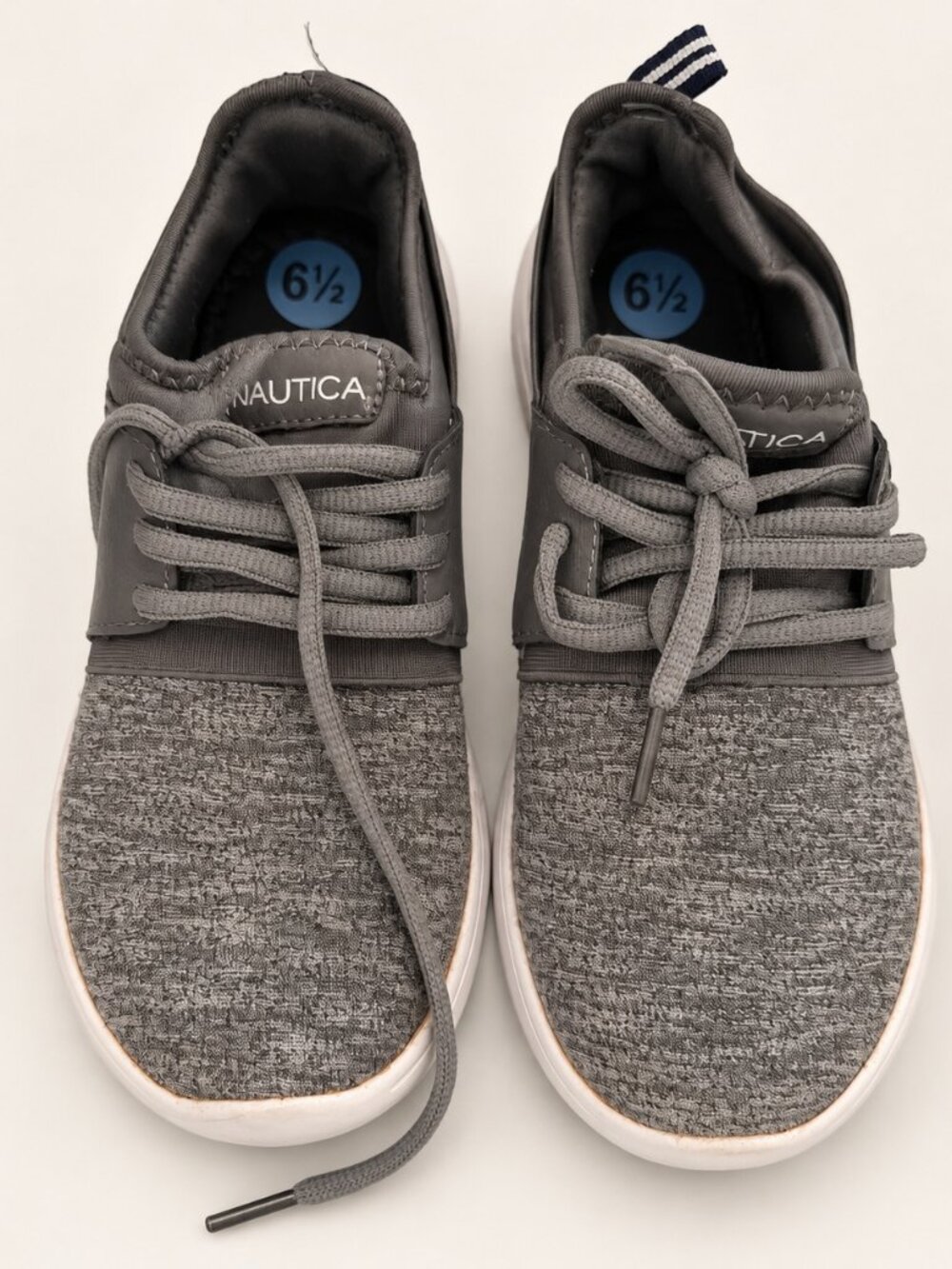 Nautica Gray Heather Lace-Up Sneakers Women's 6.5
